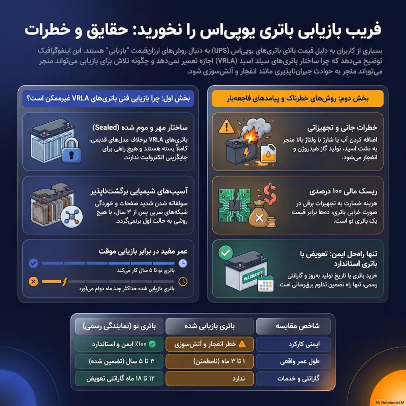 حقایق و خطرات بازیابی باتری